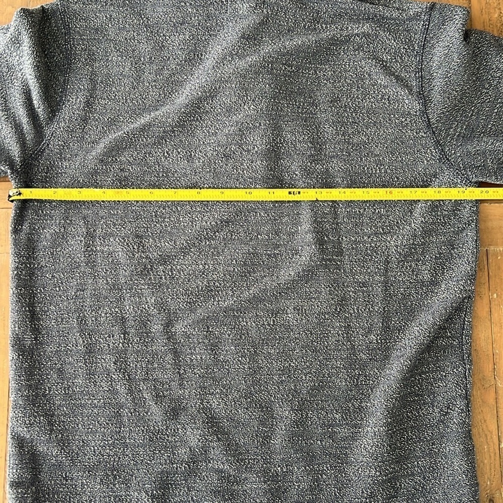 Marine layer Blue textured quarter button Pullover - Picture 7 of 8